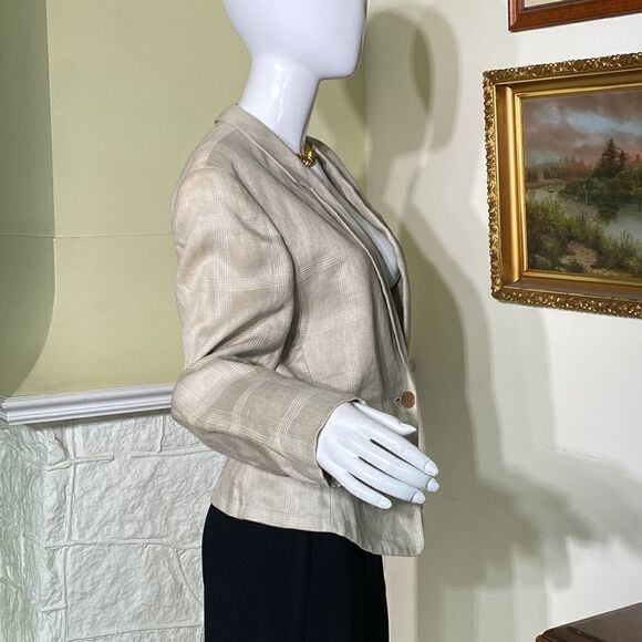 Giorgio Armani Linen Tuxedo Style Jacket - Picture 4 of 16